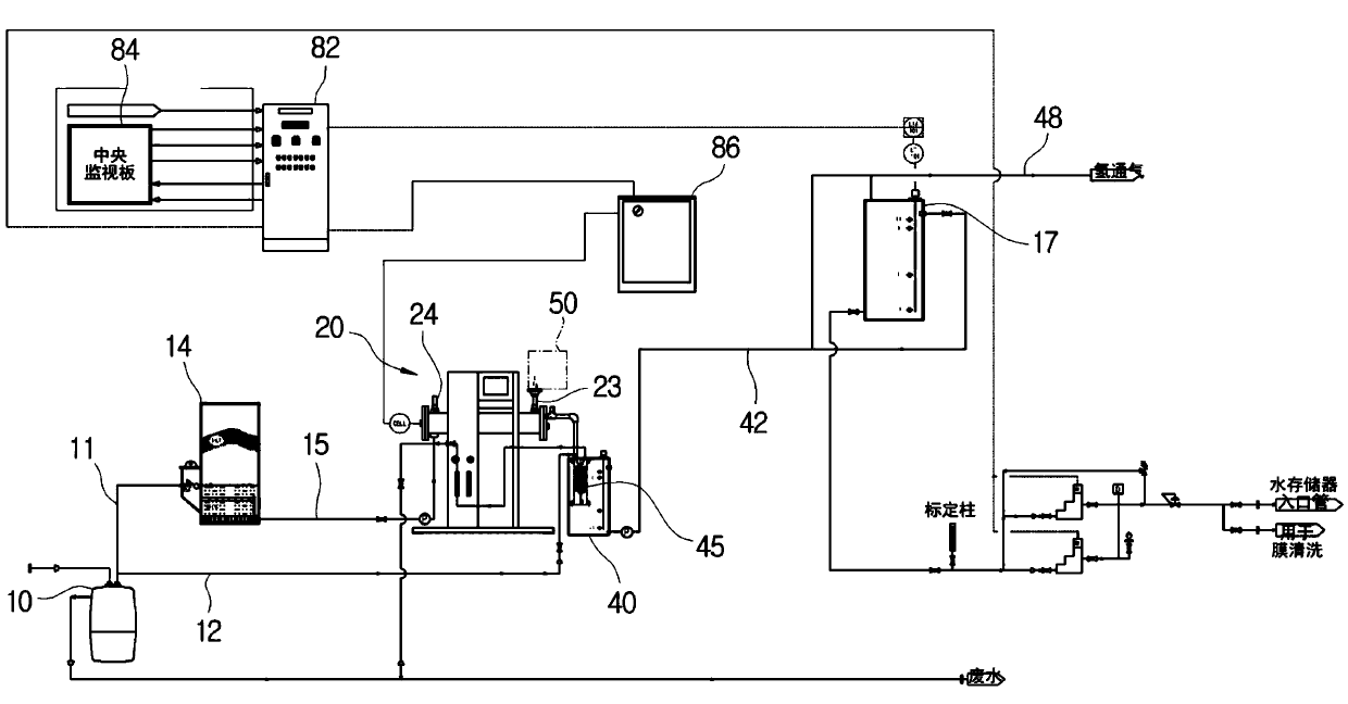 Open-cell type apparatus for preparing sodium hypochlorite