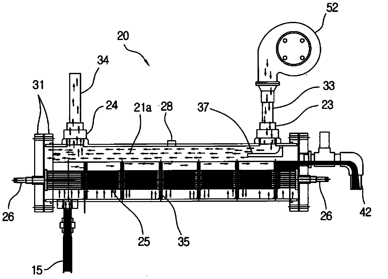 Open-cell type apparatus for preparing sodium hypochlorite