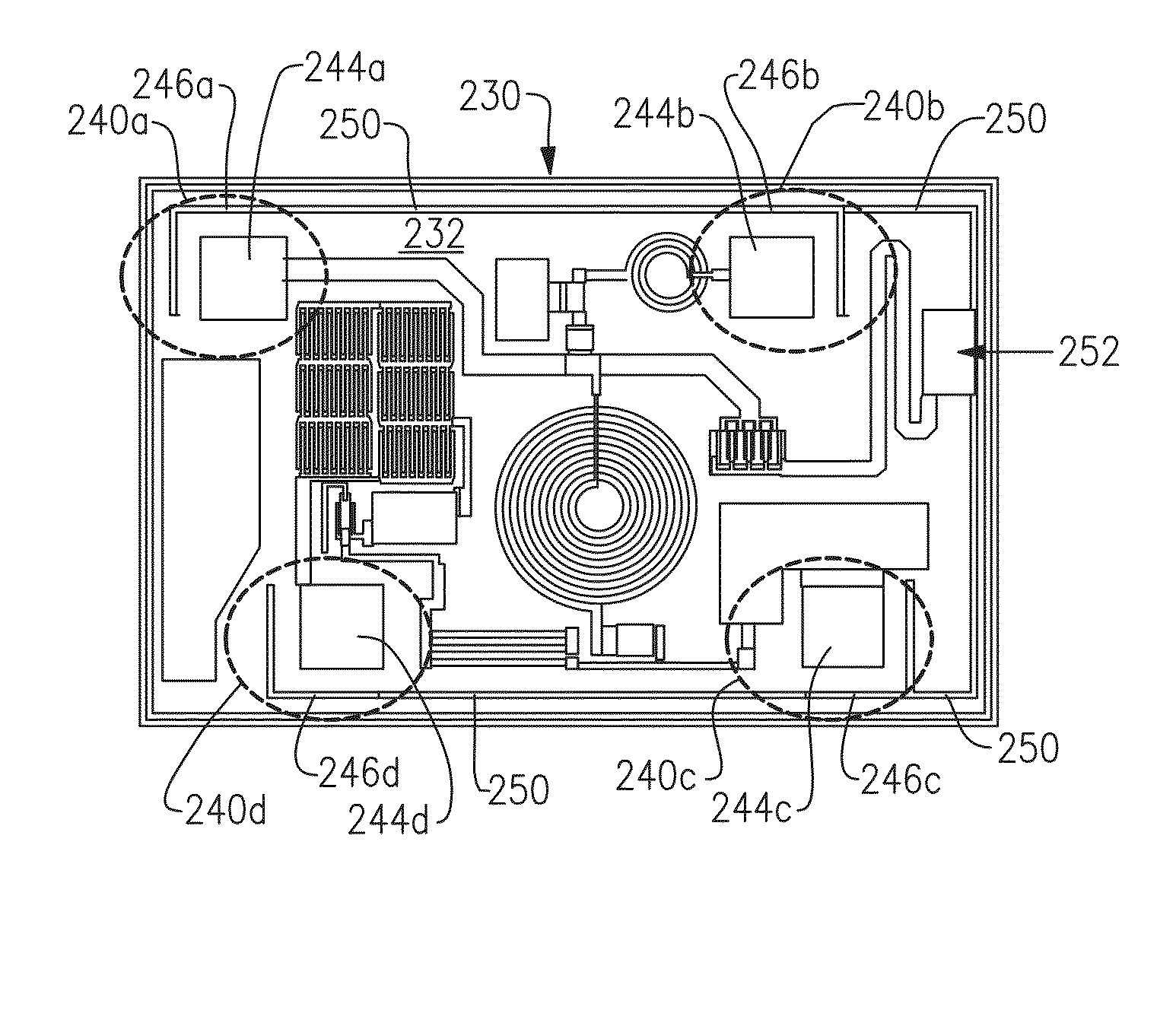 Devices and methods related to interconnect conductors to reduce de-lamination