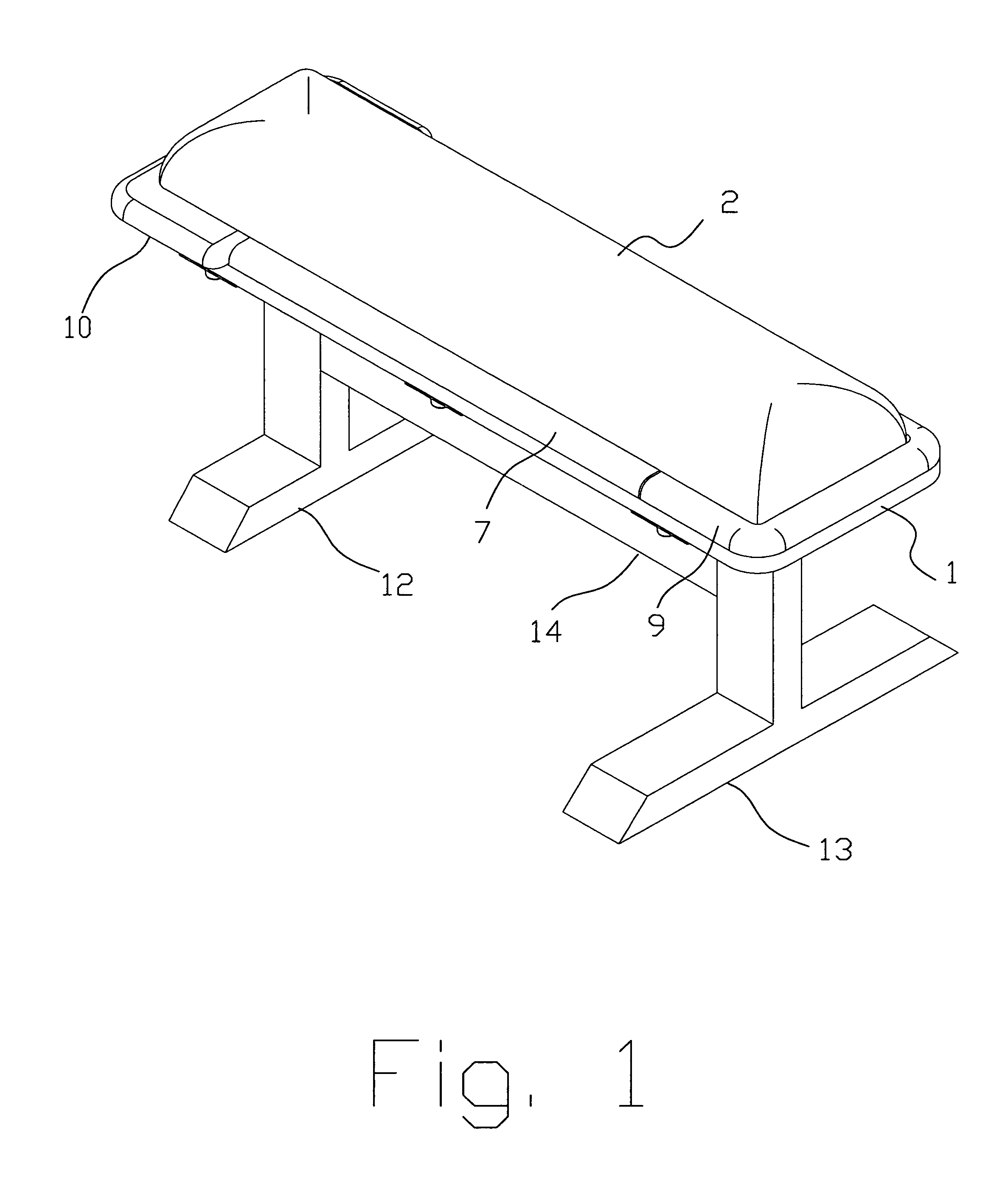 Strength training workout bench