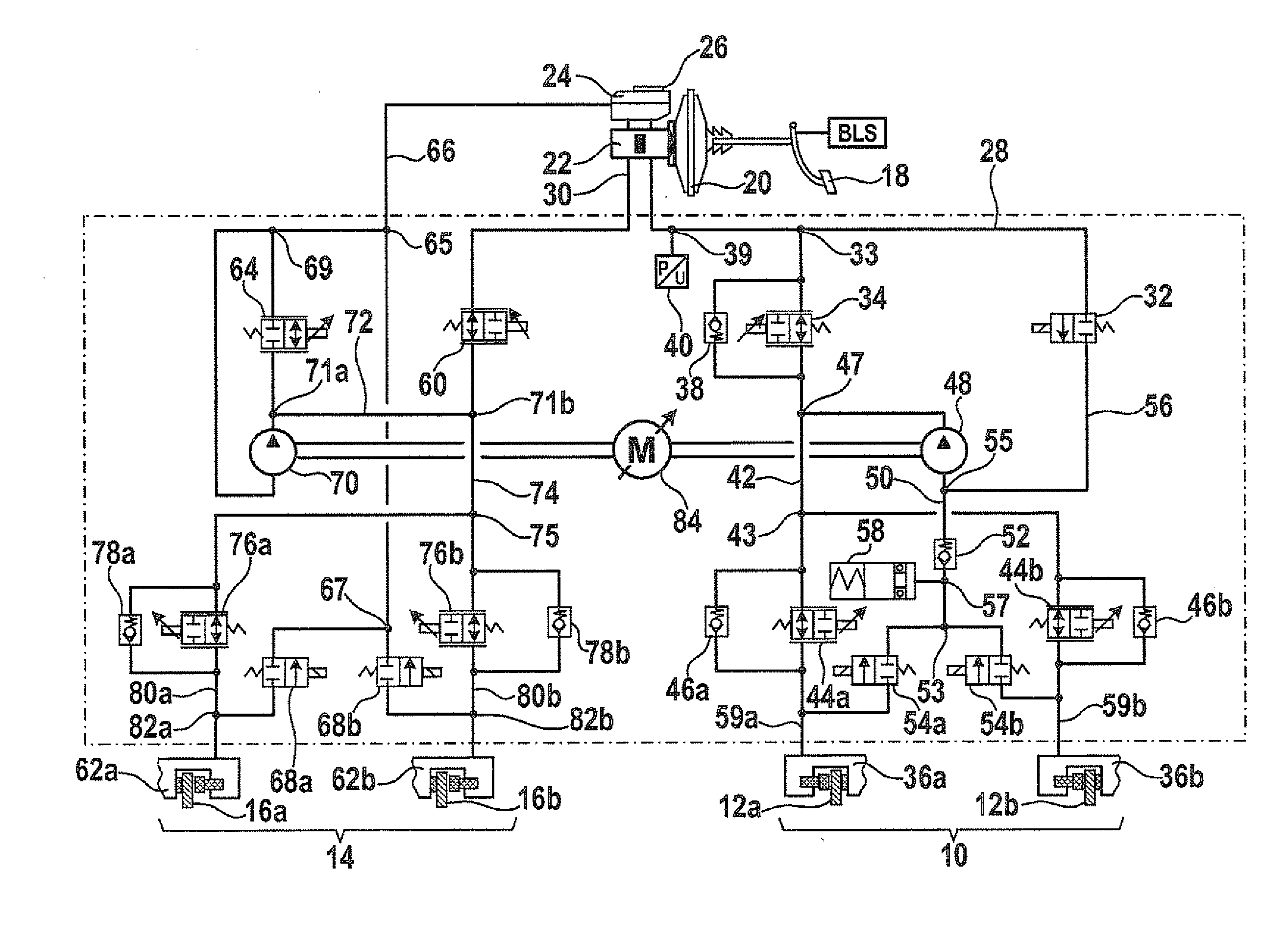 Brake system and method for controlling a brake system