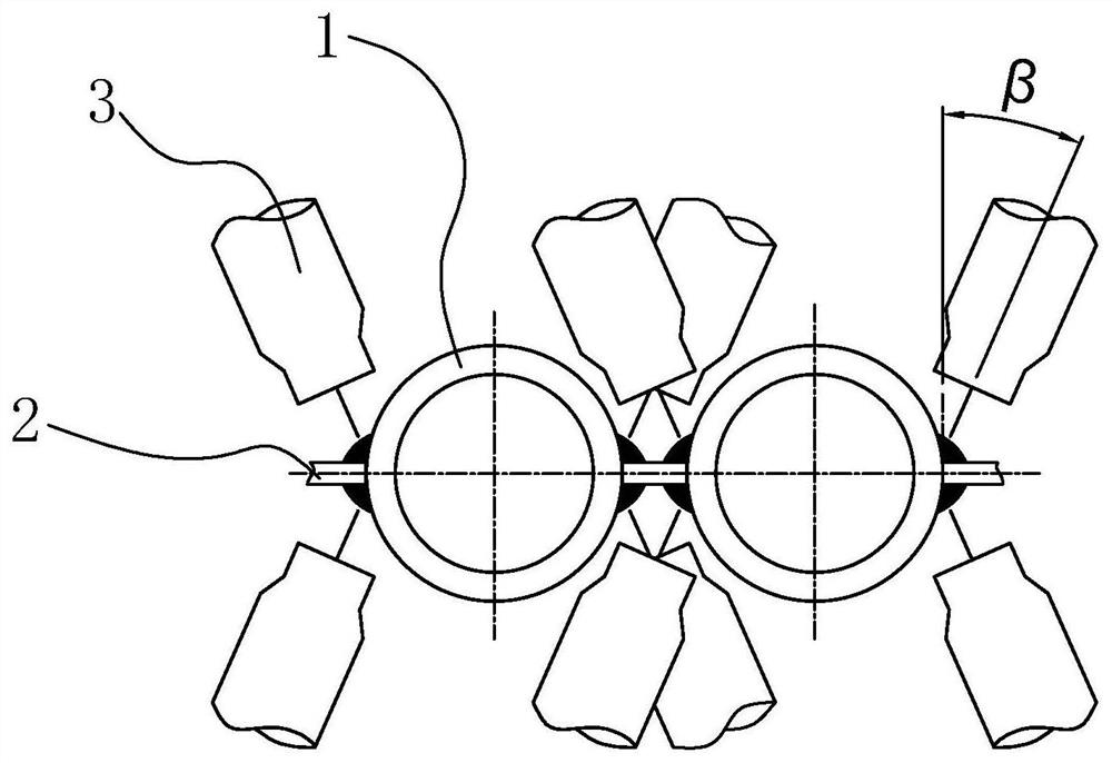 SA-213 S30432 material membrane tube panel welding method