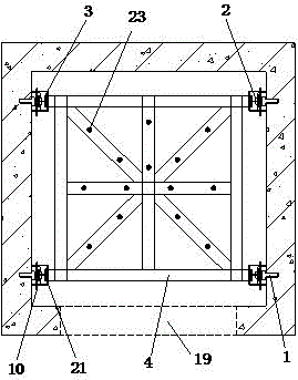 Hydraulic climbing type elevator shaft finalization operation platform and construction method