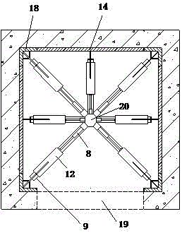 Hydraulic climbing type elevator shaft finalization operation platform and construction method