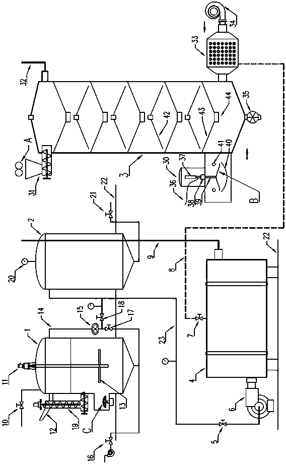 Comprehensive straw processing apparatus with airlock feeding function