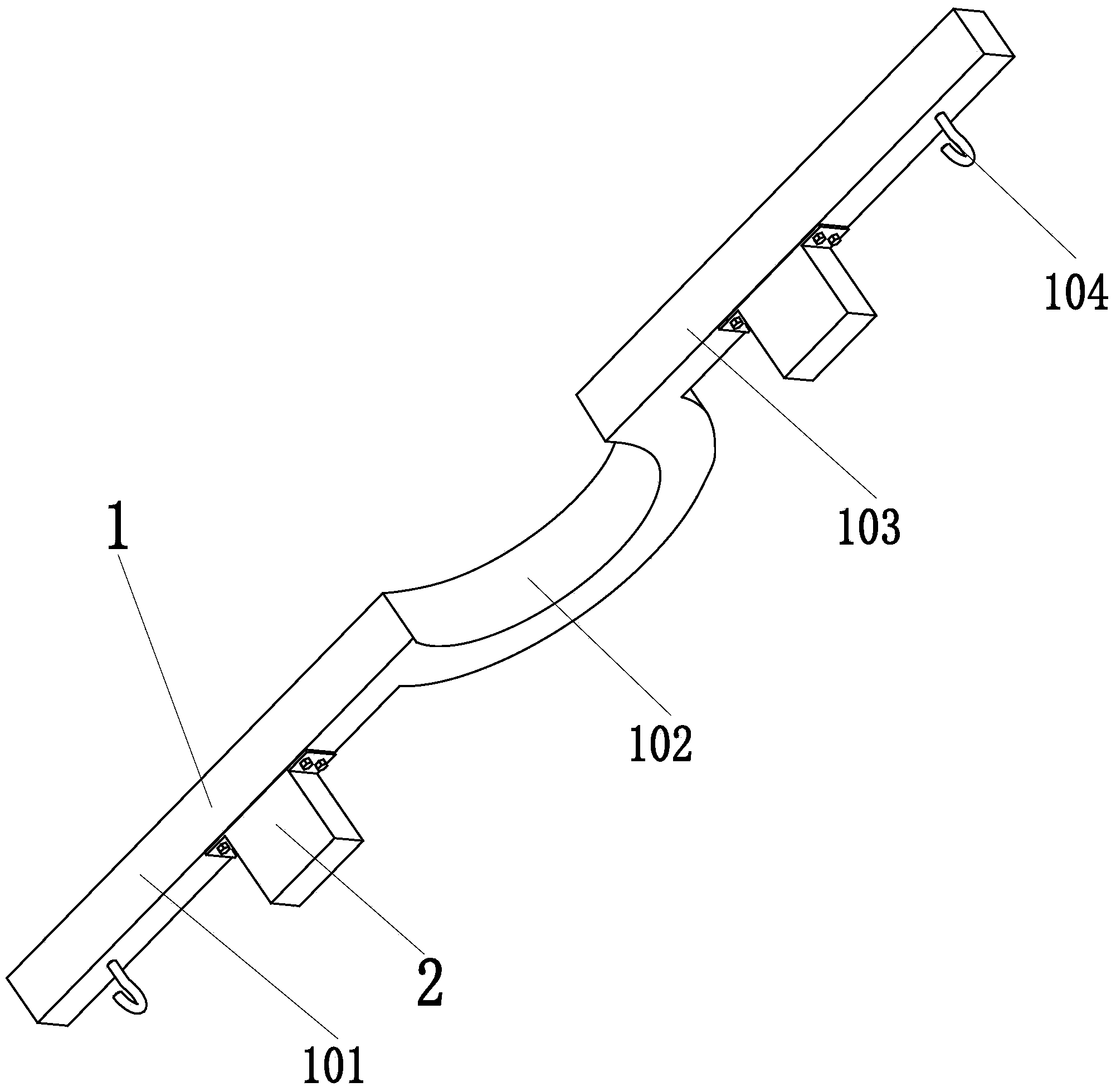 Shoulder pole unit for shouldering system