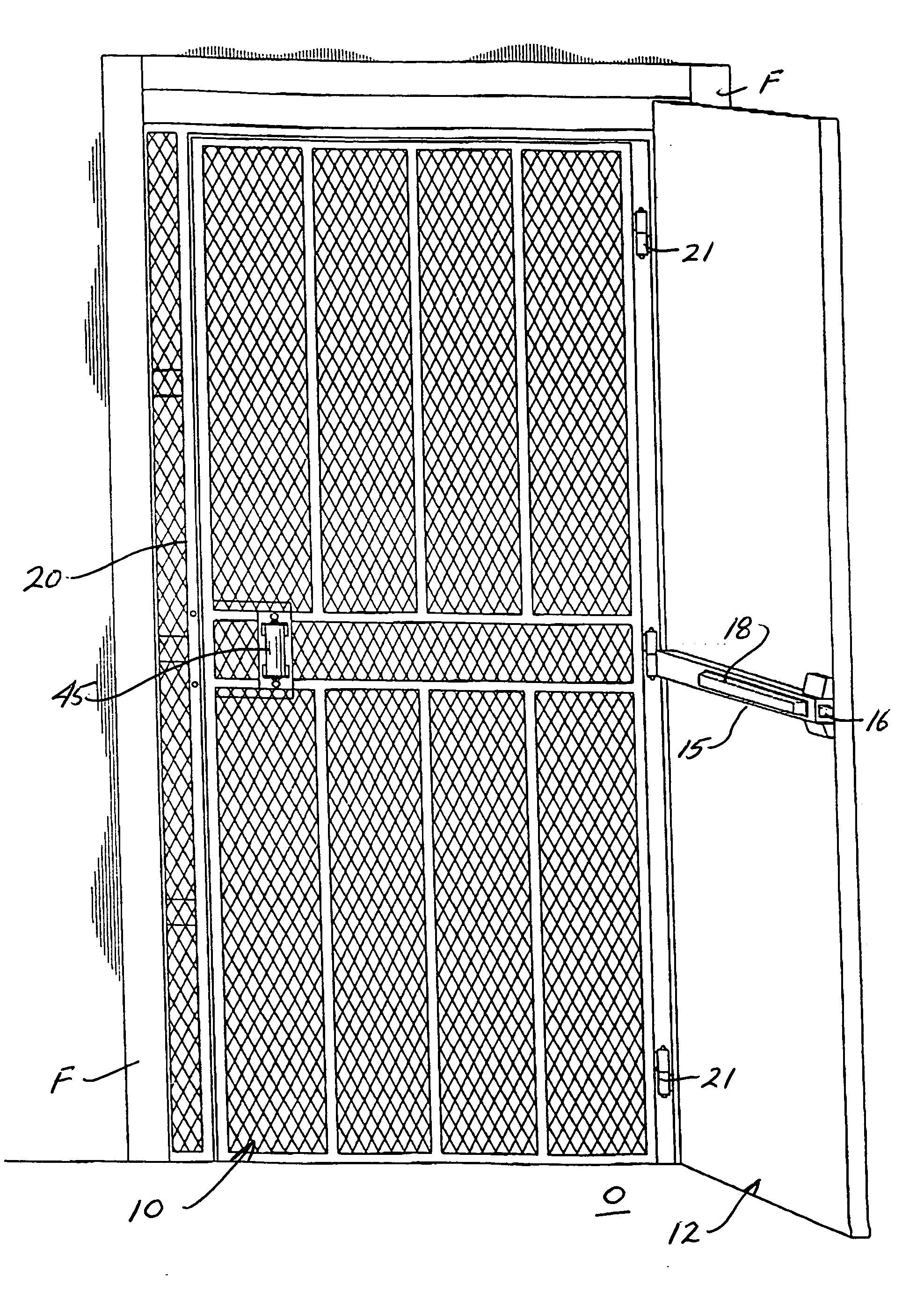 Emergency exit security gate