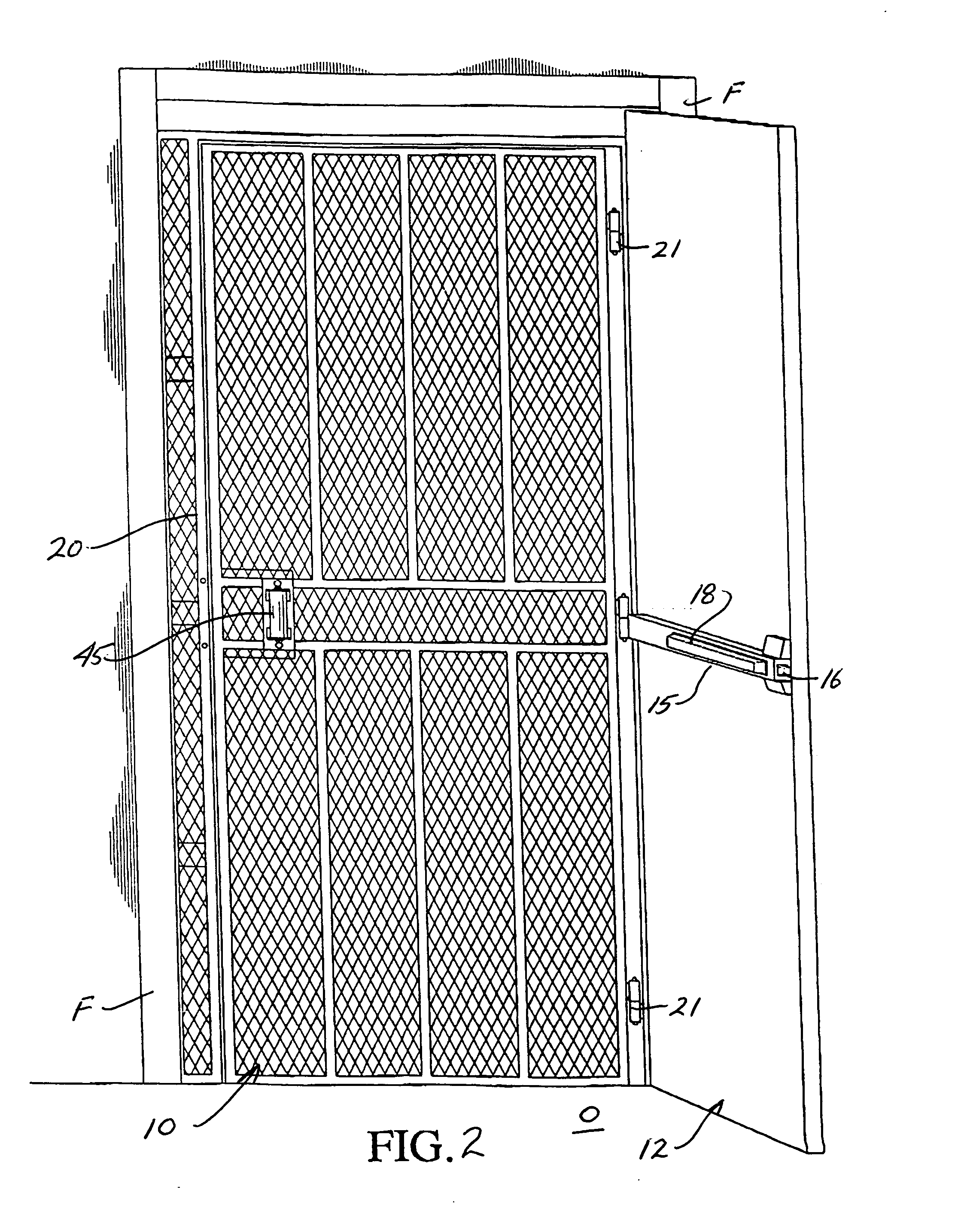 Emergency exit security gate