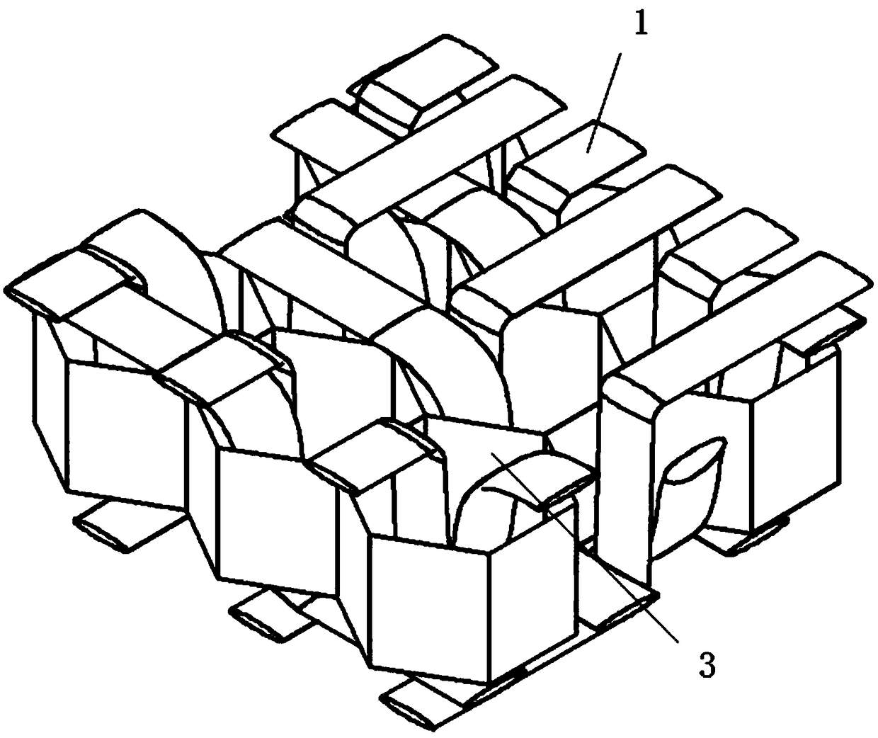 Fiber-reinforced resin honeycomb sandwich structure composite material and preparation method thereof