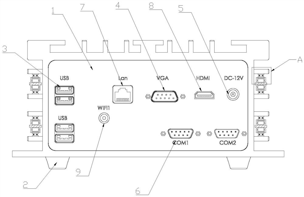 Low-power-consumption return cable section early-warning intelligent host