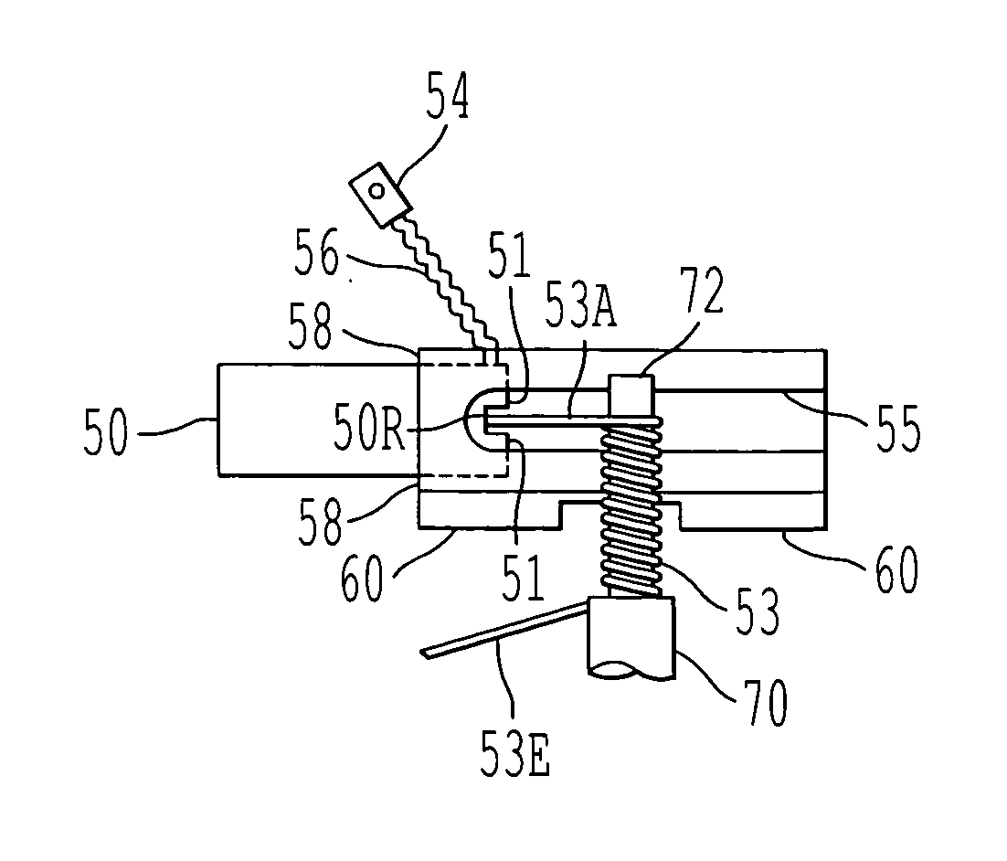 Brush and brush holder assembly for a micro horsepower motor