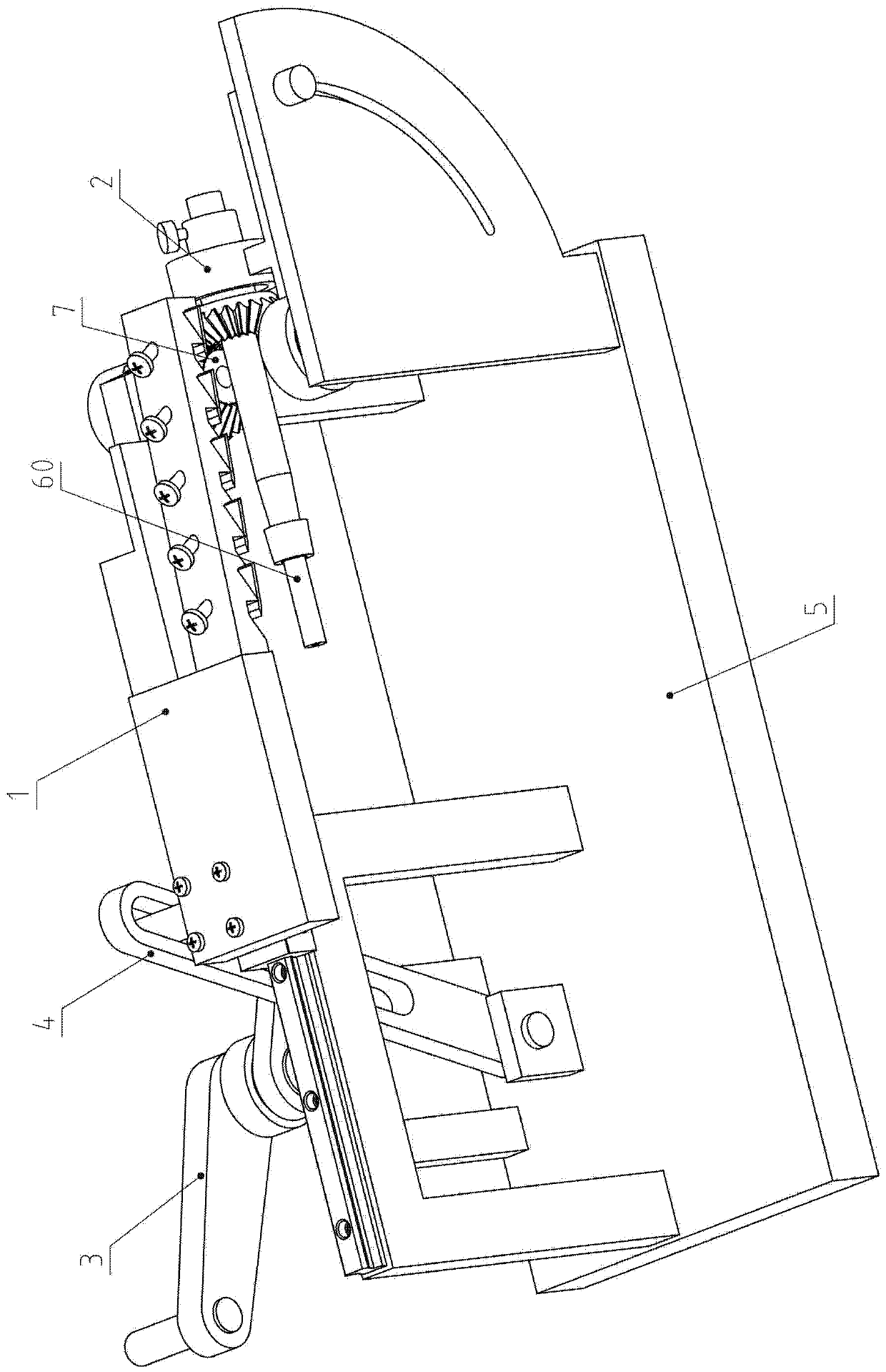 Pencil-sharpening machine with adjustable taper