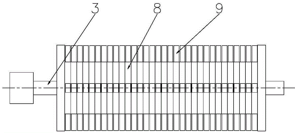 Dustproof type tea leaf hammering and cutting device