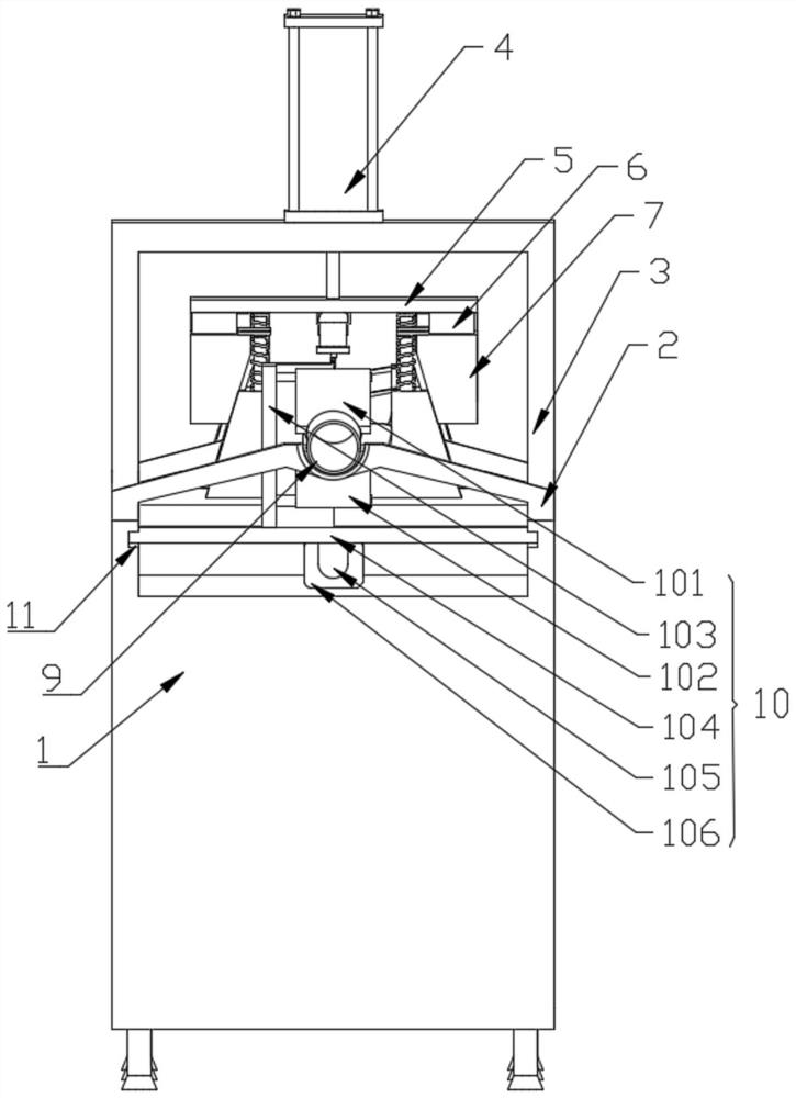 Outer wall hole forming process for PVC pipe machining