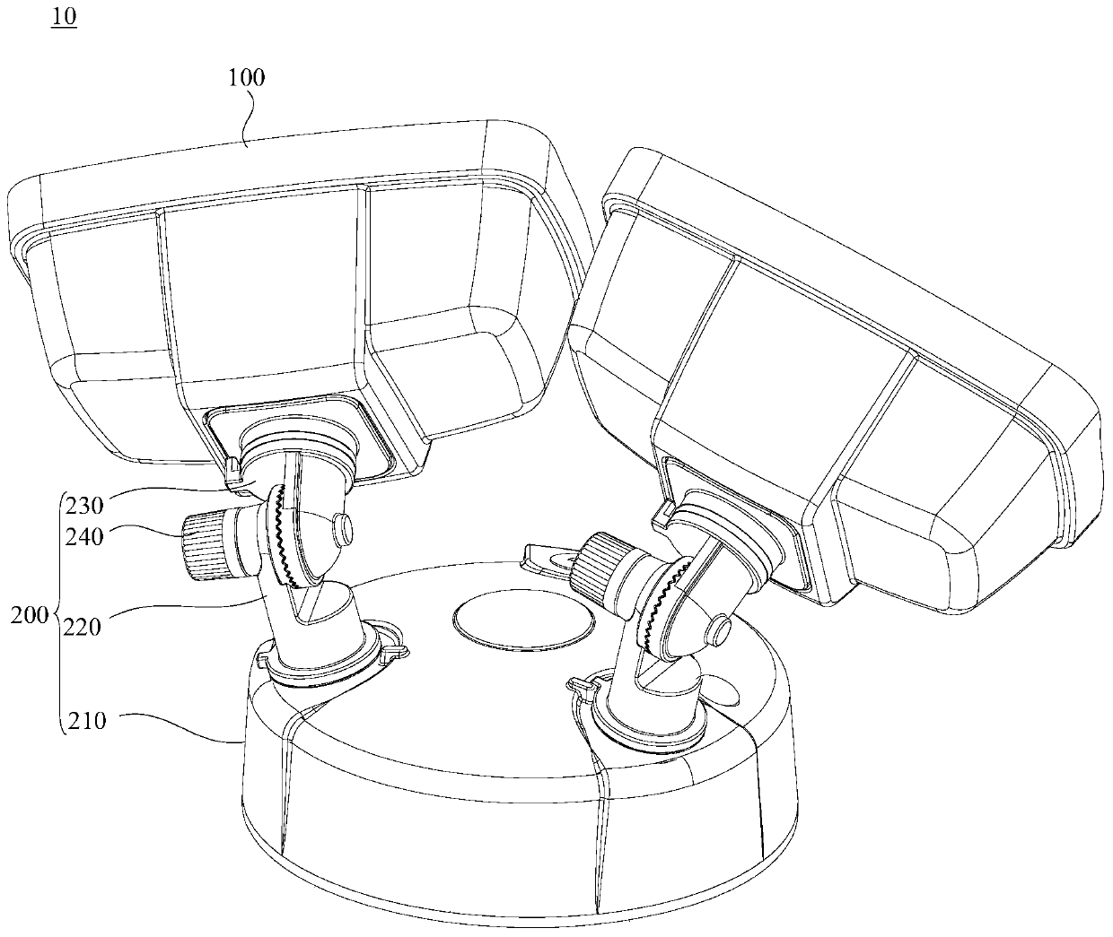 Lamp and fixing device thereof