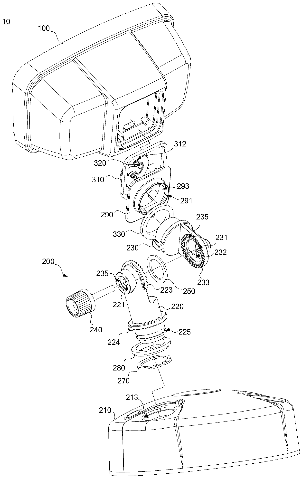 Lamp and fixing device thereof