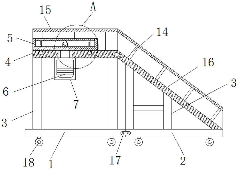 Adjusting device for aircraft wing assembly