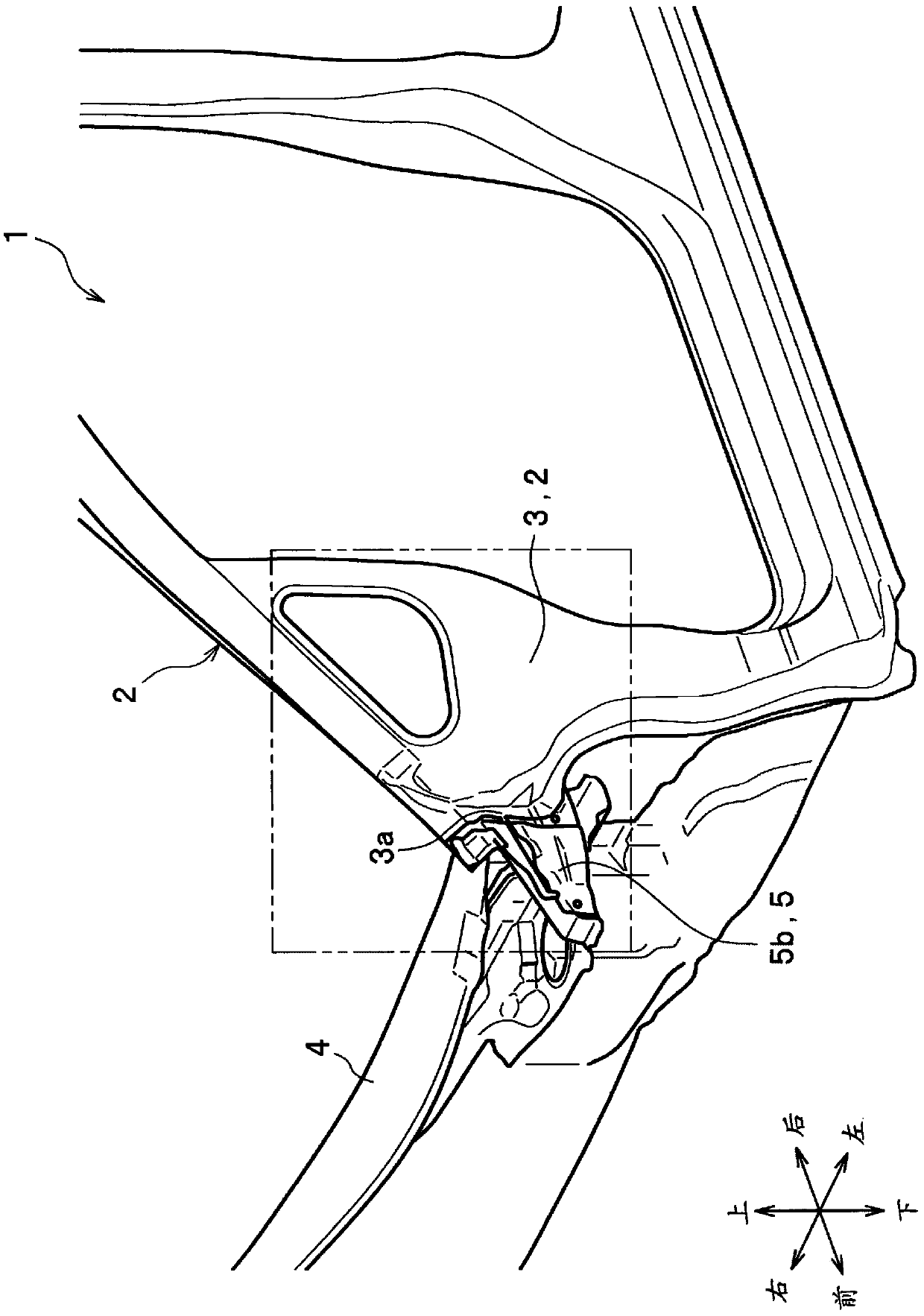 Vehicle body front portion structure, and vehicle body assembly method