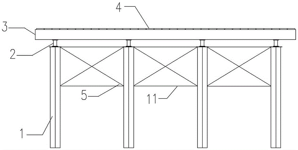 A kind of water building construction platform and its erection method and use method