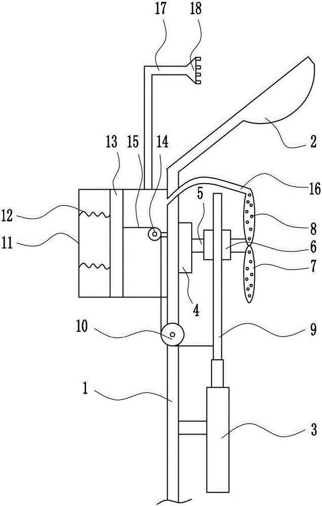 Garden street lamp having parasite expelling function