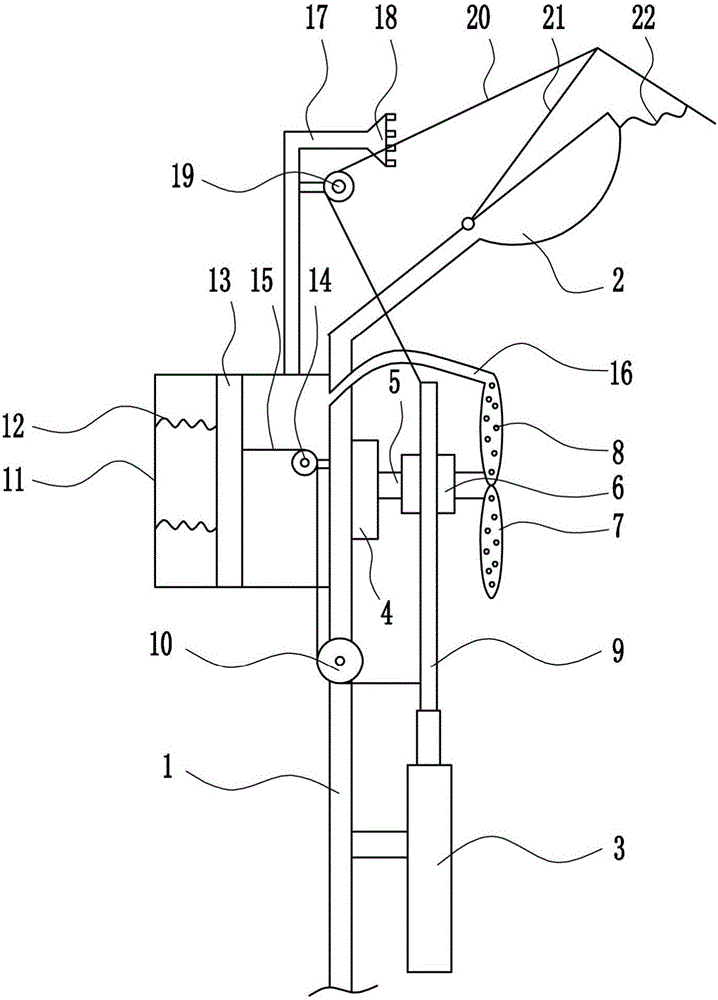 Garden street lamp having parasite expelling function