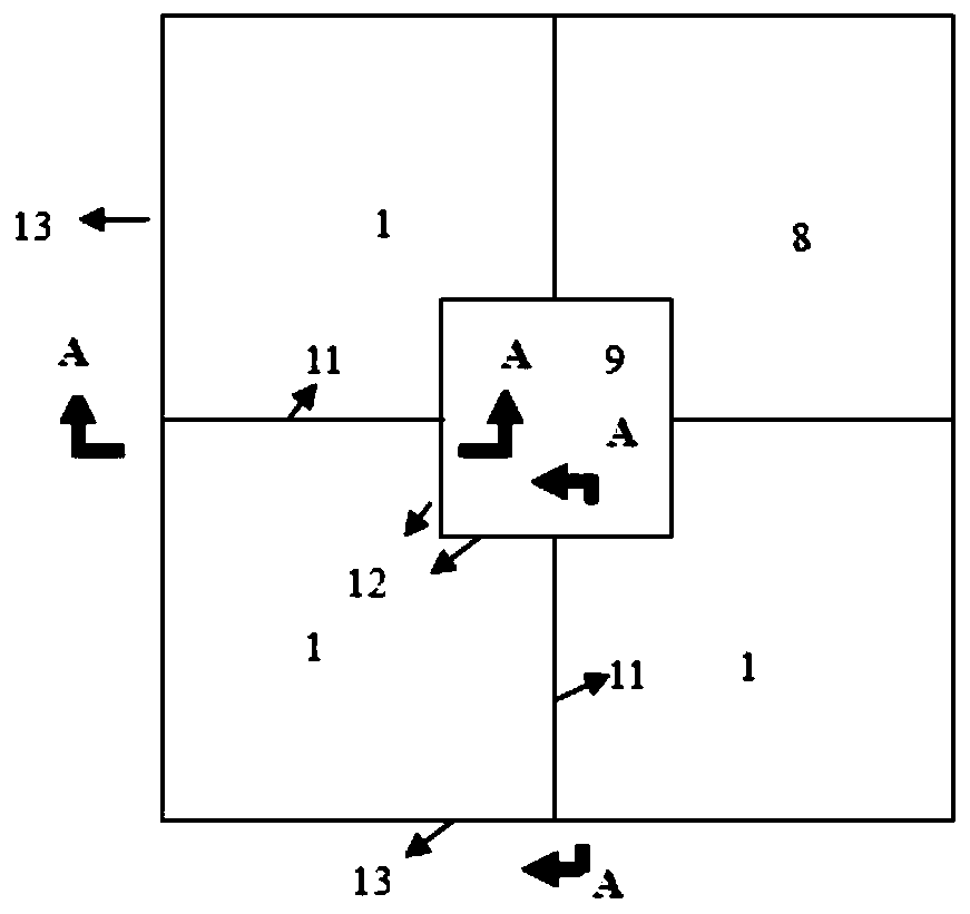 Semi-submersible platform oil storage cabin and semi-submersible platform