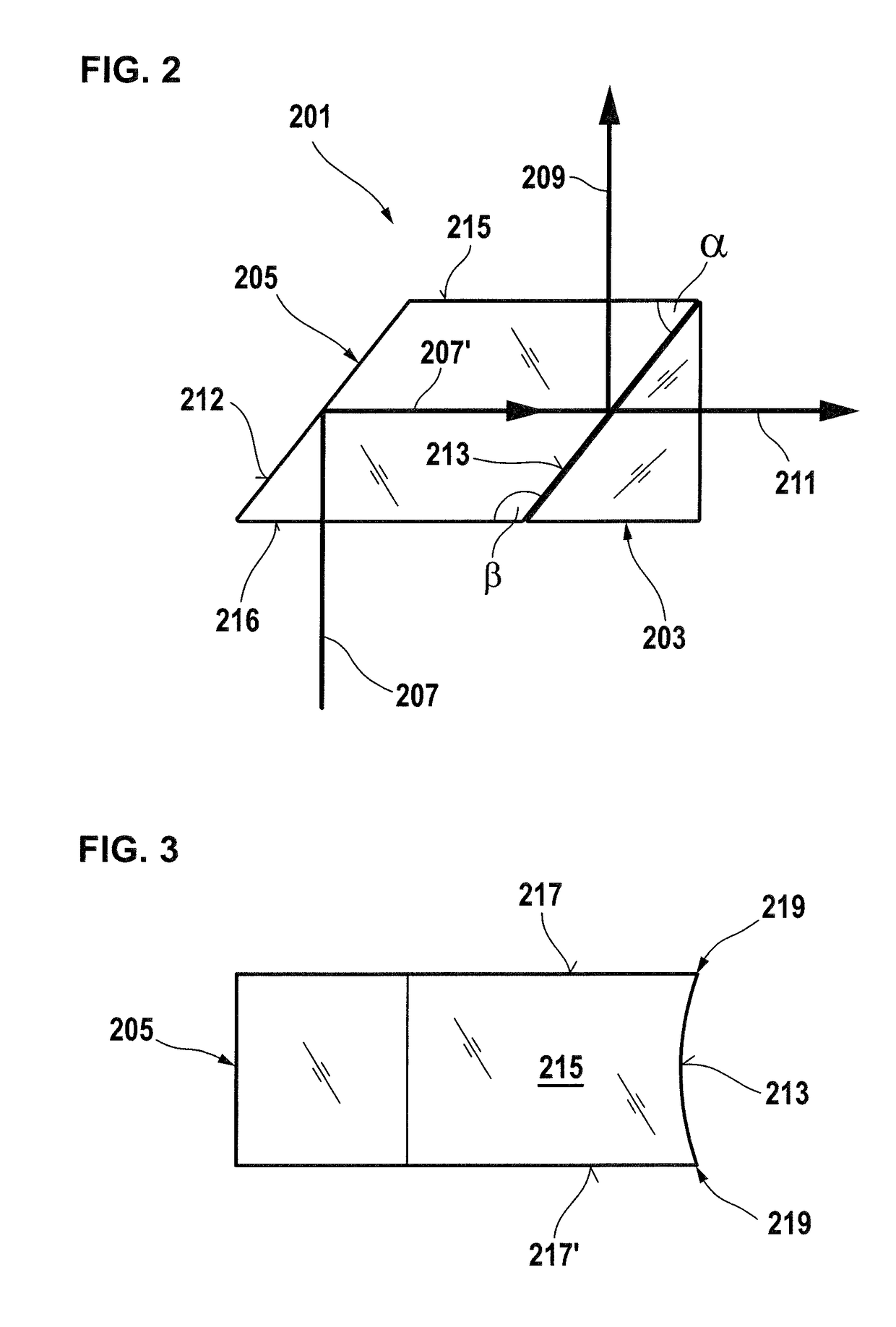 Optical element and method of making an optical element