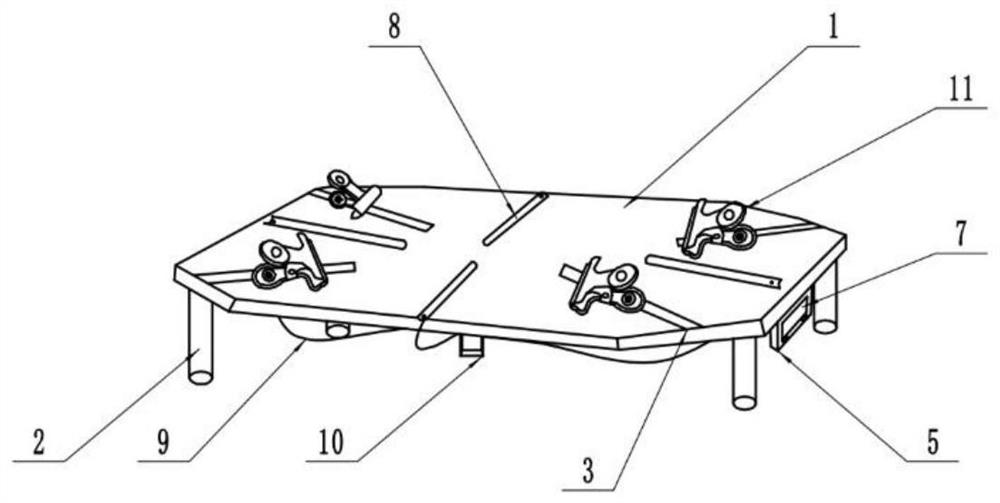 A dissecting table for an animal model