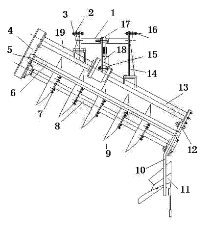 Tail-wheel-free combined left-turning driven disk plow