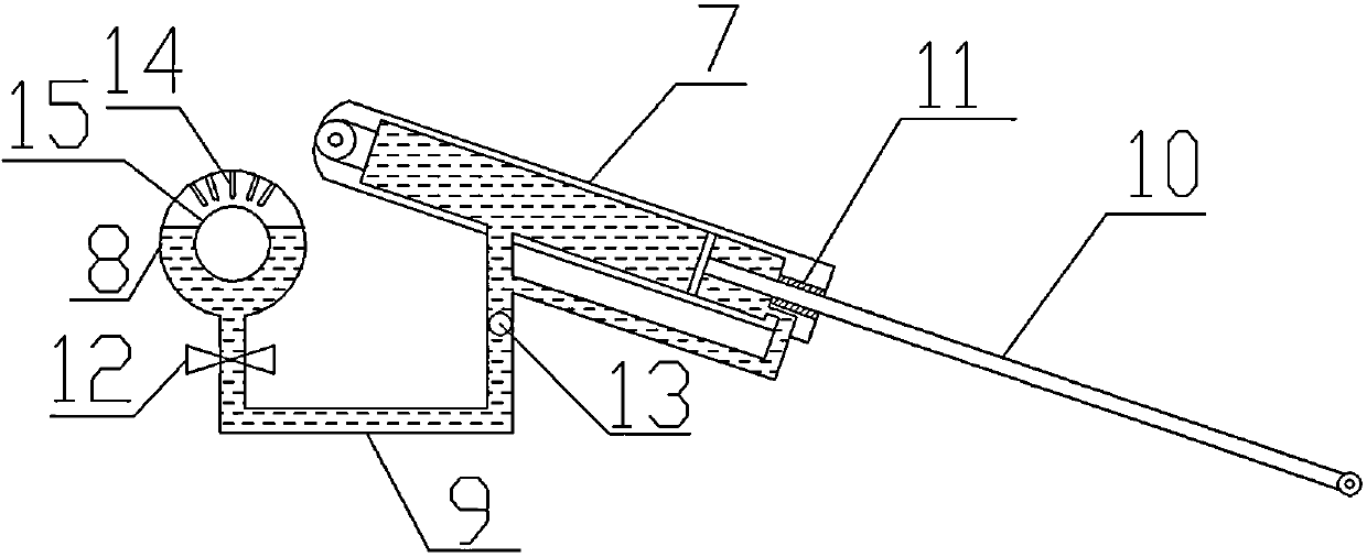 Passive automatic tracking device for solar photovoltaic panel to track solar azimuth