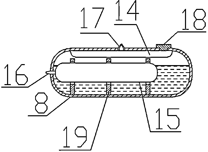 Passive automatic tracking device for solar photovoltaic panel to track solar azimuth