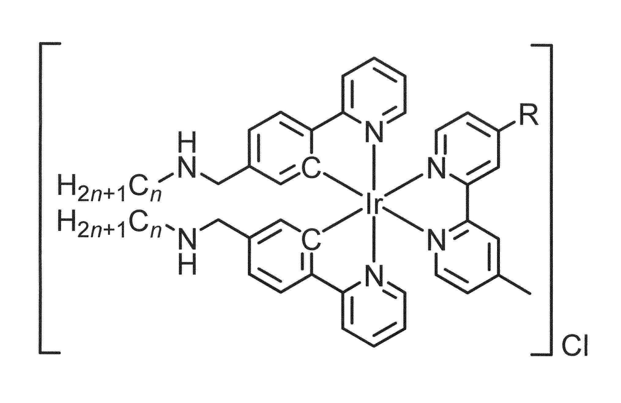 Membrane staining dyes containing phosphorescent transition metal polypyridine complexes