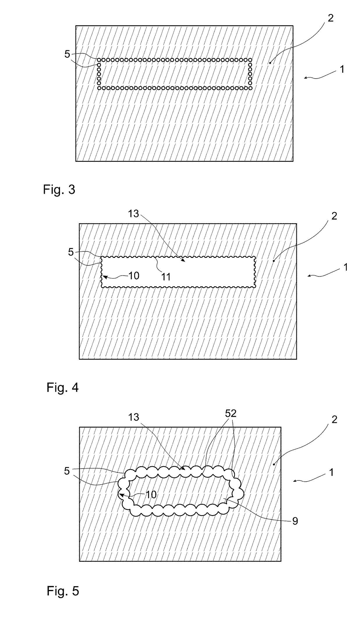 Structured plate-like glass element and process for the production thereof