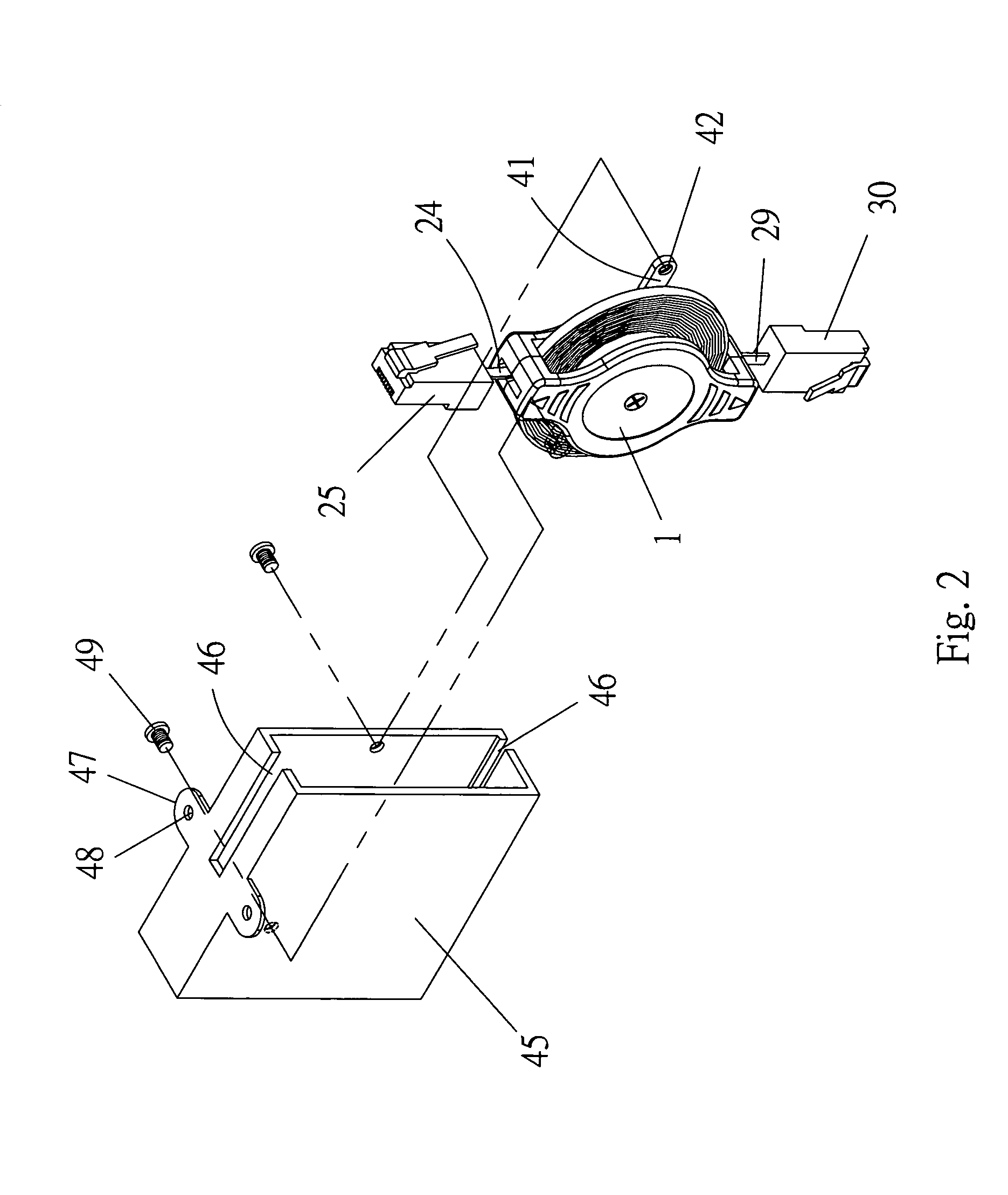 Wire winding device for receiving network wires or telephone wires