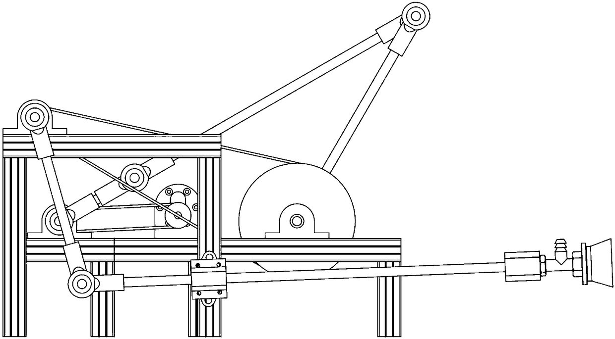 Curve conveying mechanism based on flexible automatic packaging machine for fragile cups