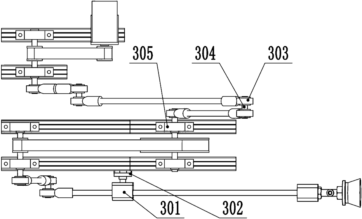 Curve conveying mechanism based on flexible automatic packaging machine for fragile cups