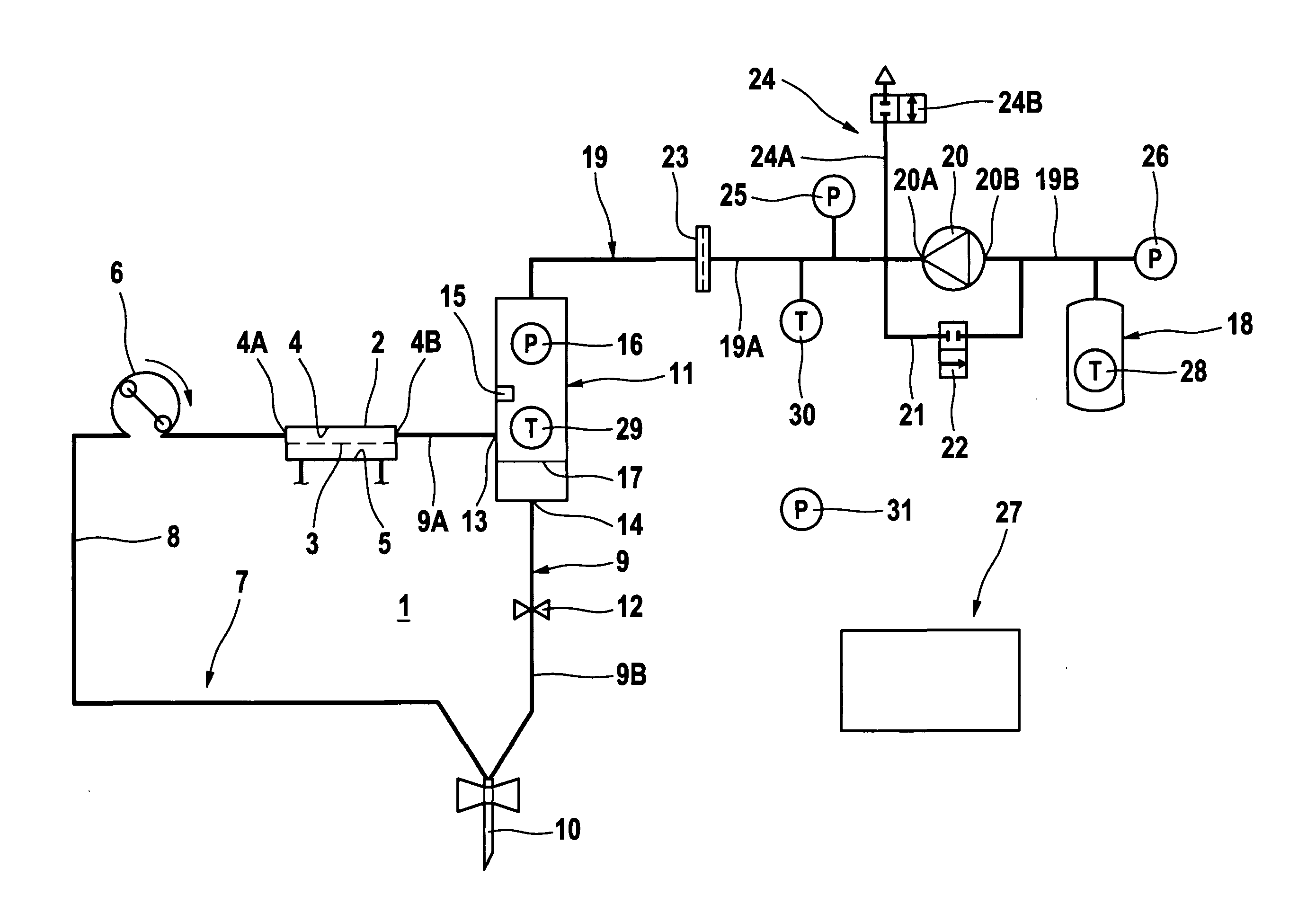 Method of initialising an apparatus for blood treatment in the single-needle mode and apparatus for blood treatment in the single-needle mode