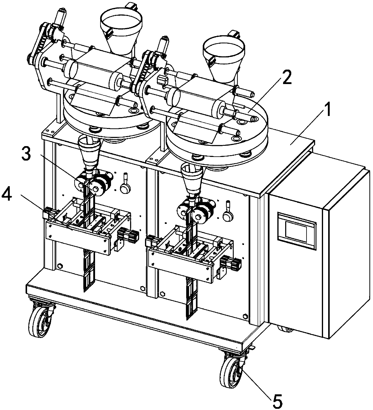 Rolling conveying mechanism for electronic device PVC sealing bag, and working method of rolling conveying mechanism