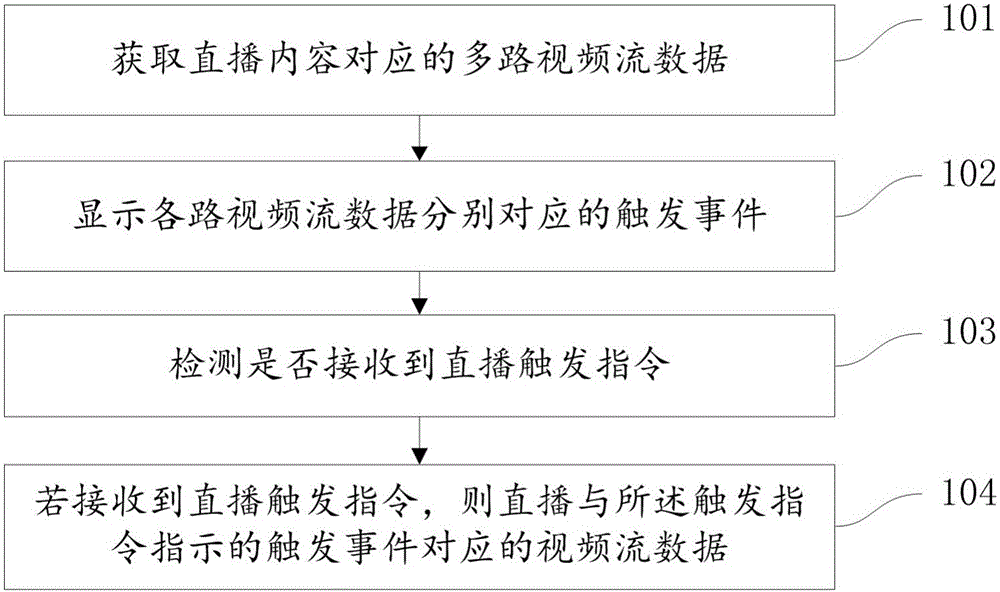 Live broadcast method and device of terminal video