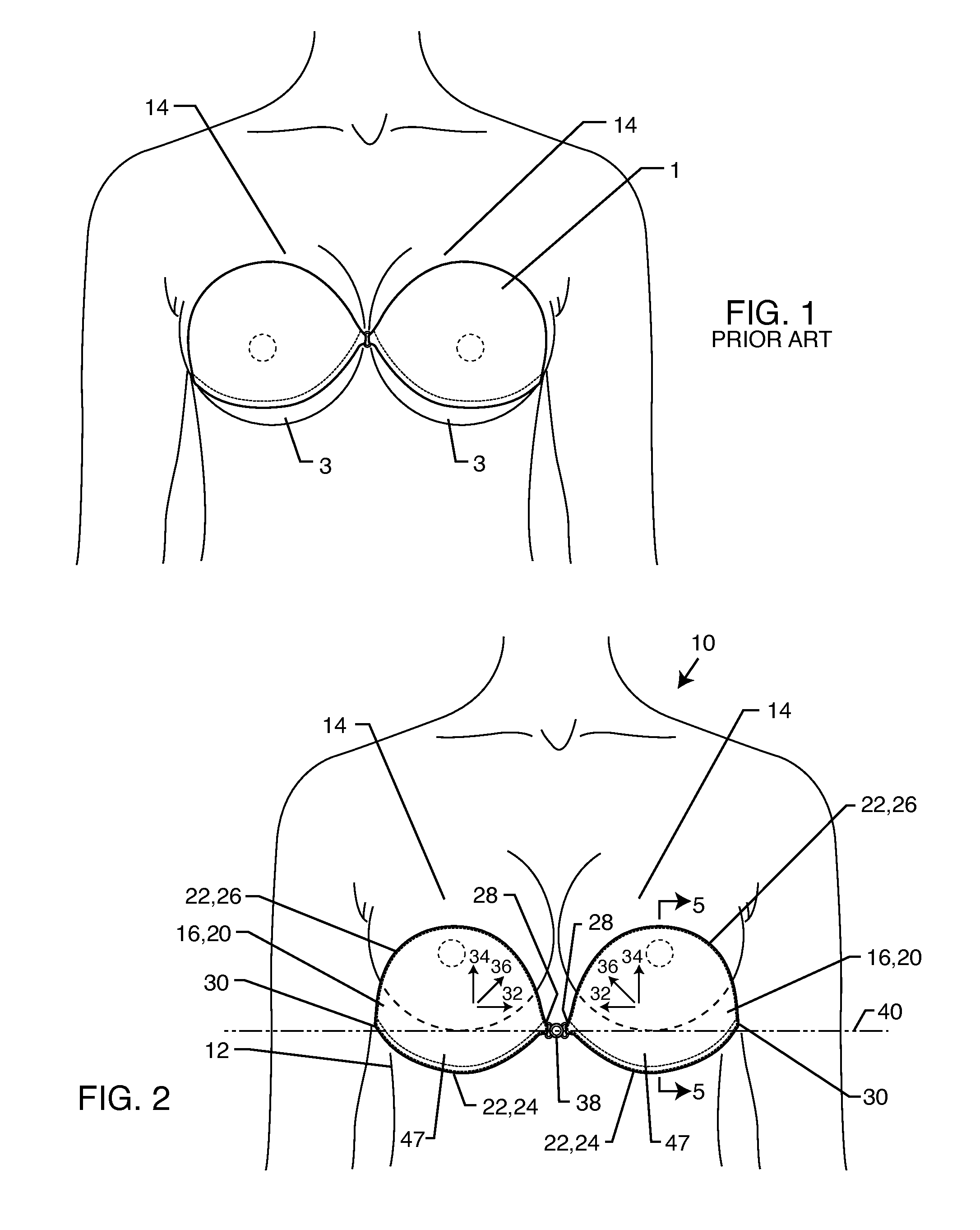 Adjustable push-up adhesive bra