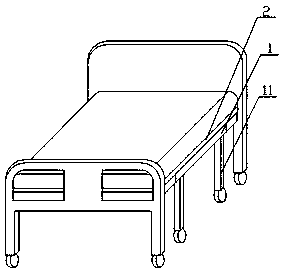 Docking type transfer nursing bed