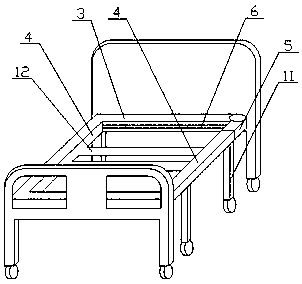 Docking type transfer nursing bed