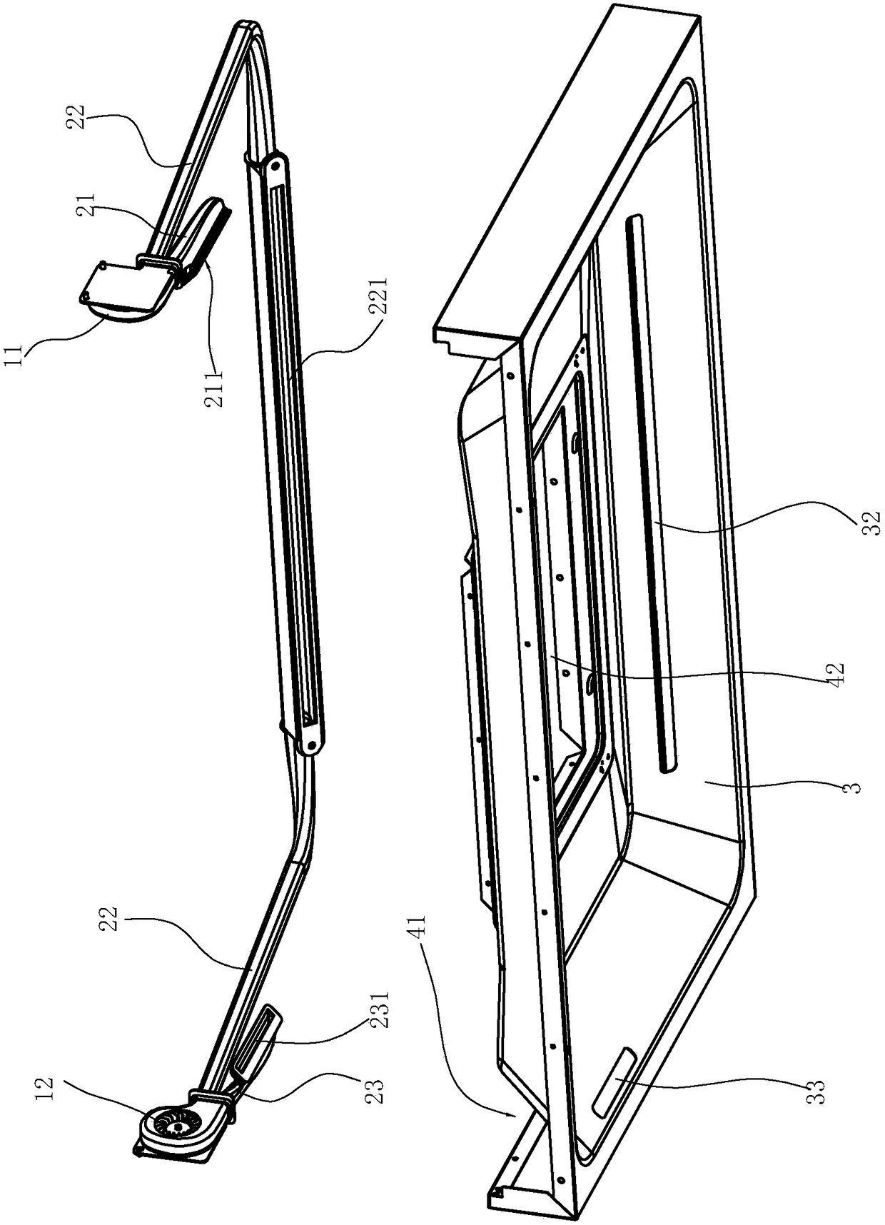 A push flow mechanism and flow push method for range hood