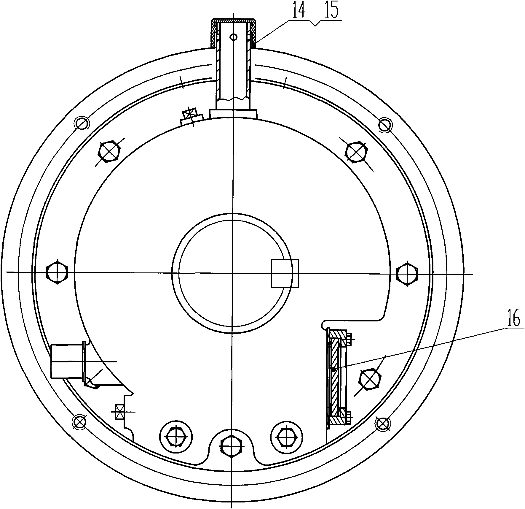 Thin oil-lubricated bearing device for horizontal motor