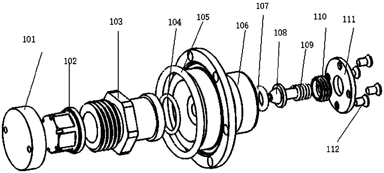 Inflatable sealing valve, deflation sealing valve and sealing chamber of a sealed cabin