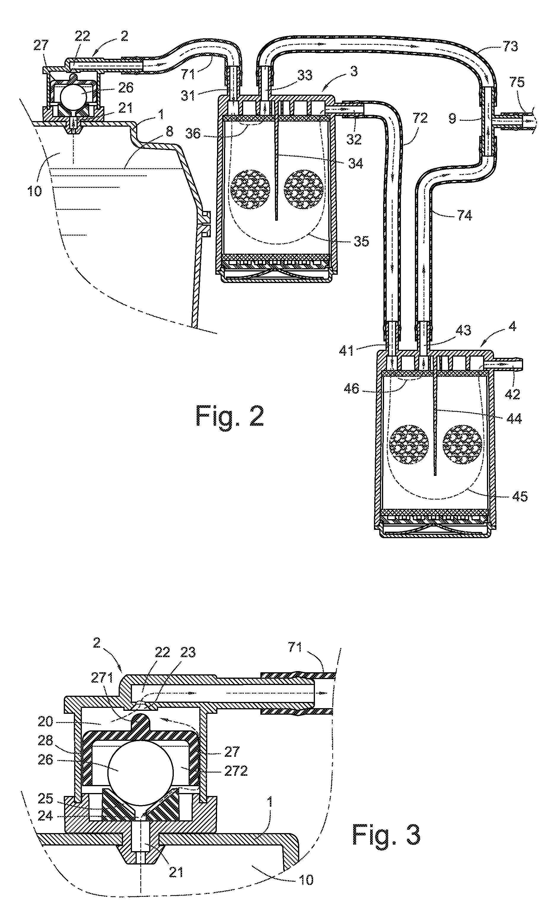 External Fuel Vapor Emission Adjusting Device for Fuel Tank