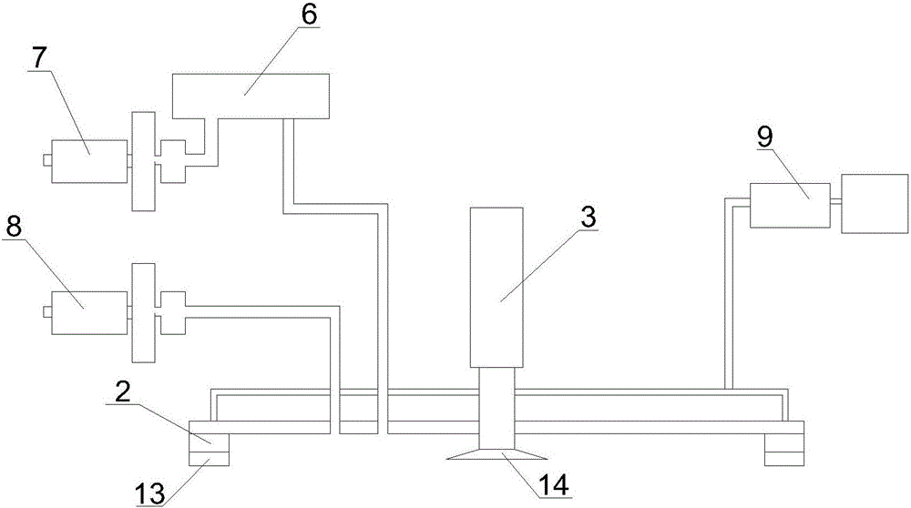 Vacuumized adsorption bottom surface type automobile emergency braking and turnover and drifting preventing device