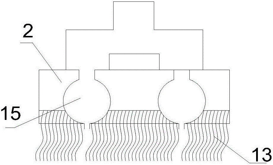 Vacuumized adsorption bottom surface type automobile emergency braking and turnover and drifting preventing device