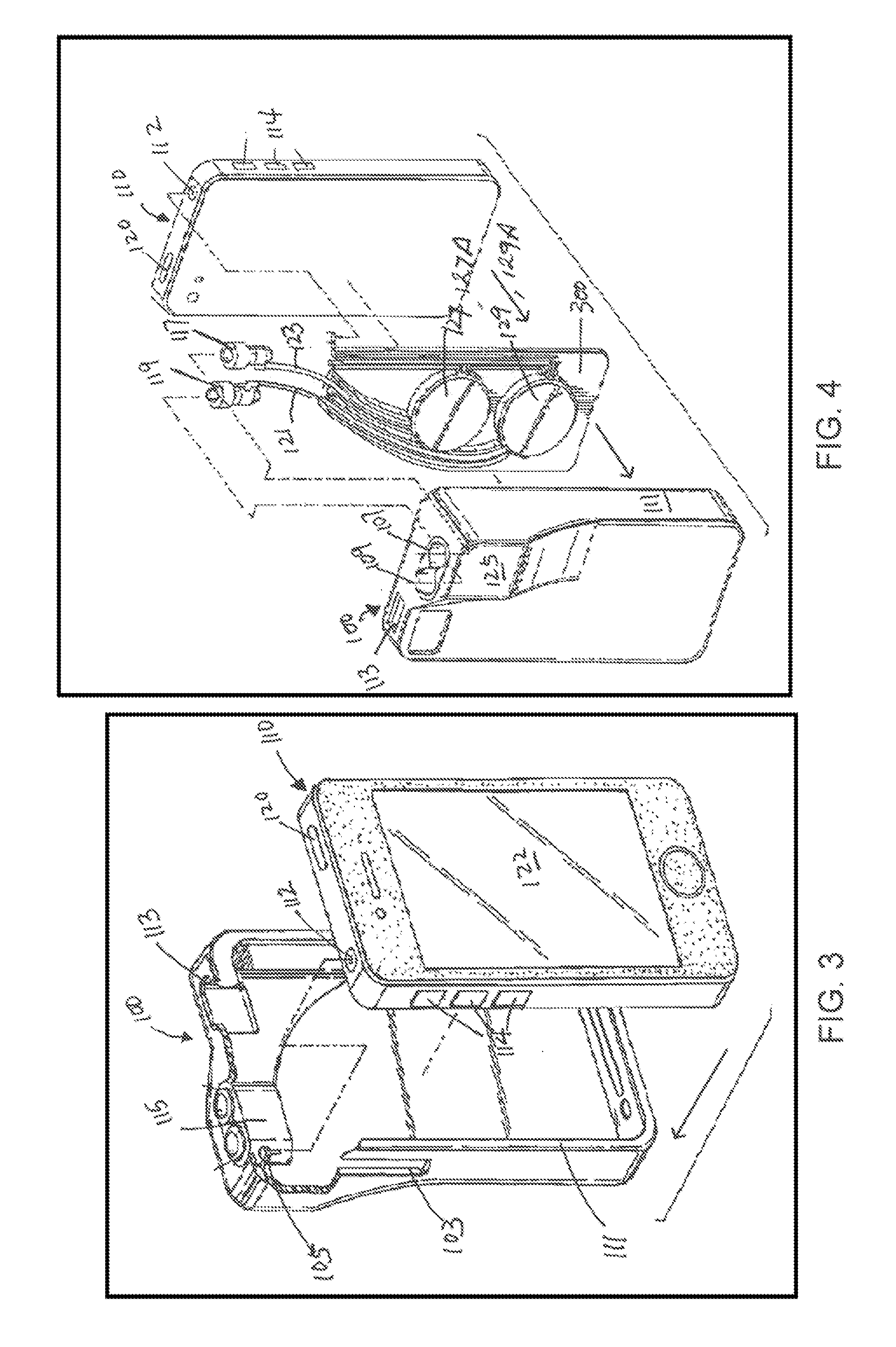 Retractable storage system for handheld electronic device