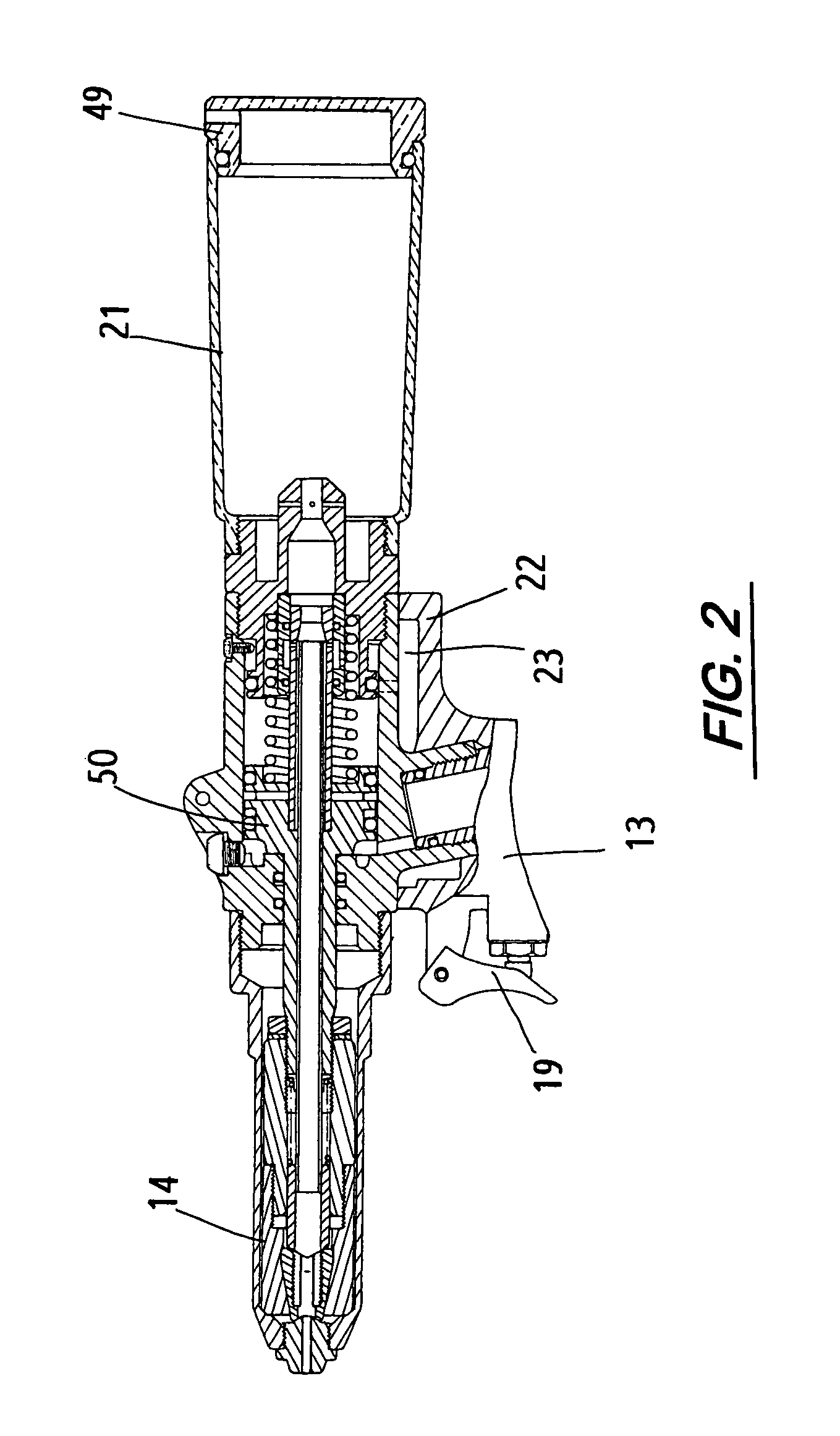 Automatic suction and repelling device for rivet gun